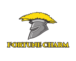 Spartan Yellow Helmet logo design