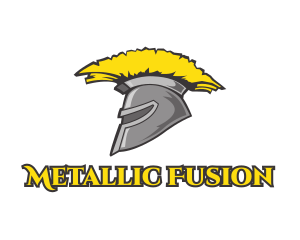 Spartan Yellow Helmet logo design