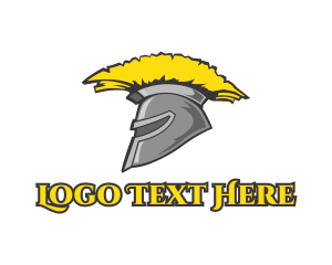 Safety - Spartan Yellow Helmet logo design