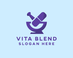 Medicine Mortar & Pestle logo design