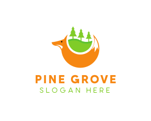 Fox Pine Wildlife logo design