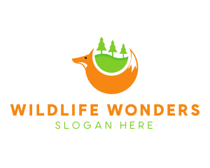 Fox Pine Wildlife logo design