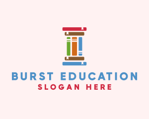 Education Learning Pillar Books logo design