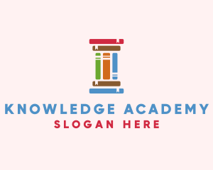 Education Learning Pillar Books logo design