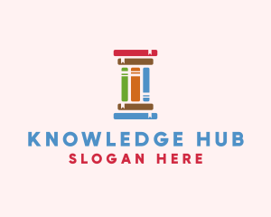 Education Learning Pillar Books logo design