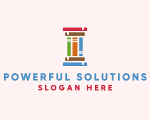 Education Learning Pillar Books logo design