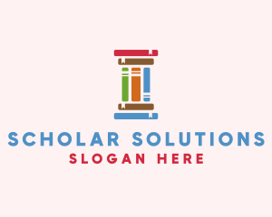 Education Learning Pillar Books logo design