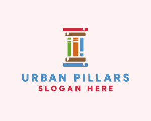 Education Learning Pillar Books logo design