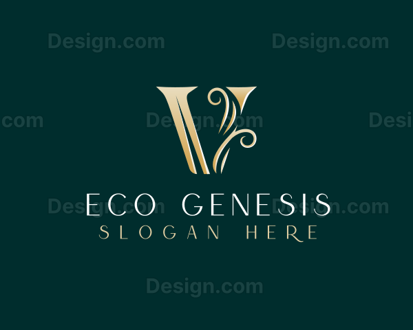 Luxury Elegant Letter V Logo