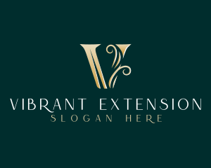 Luxury Elegant Letter V logo design