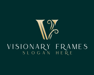 Luxury Elegant Letter V logo design