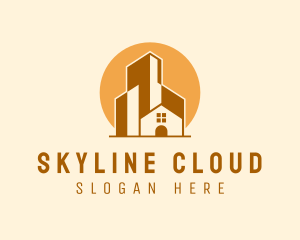 House Building Skyline logo design