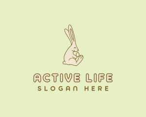 Easter Bunny Egg logo design