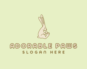 Easter Bunny Egg logo design