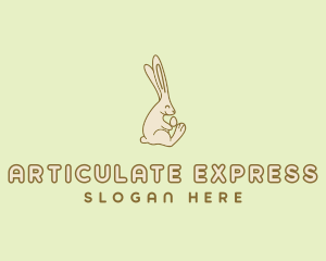 Easter Bunny Egg logo design