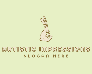 Easter Bunny Egg logo design