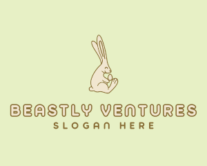 Easter Bunny Egg logo design