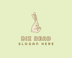 Easter Bunny Egg logo design