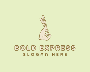 Easter Bunny Egg logo design