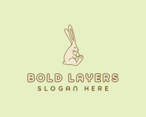 Easter Bunny Egg logo design