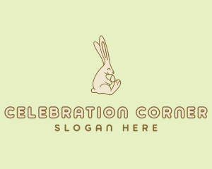 Easter Bunny Egg logo design