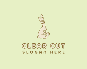 Easter Bunny Egg logo design