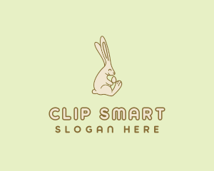 Easter Bunny Egg logo design