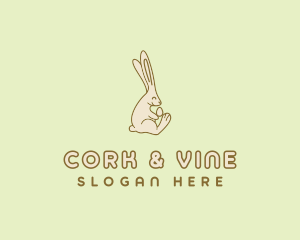 Easter Bunny Egg logo design