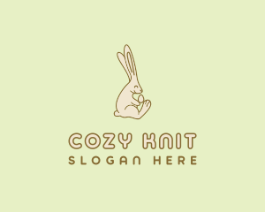 Easter Bunny Egg logo design