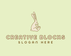 Easter Bunny Egg logo design