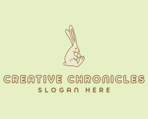 Easter Bunny Egg logo design