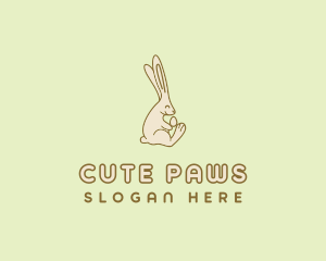 Easter Bunny Egg logo