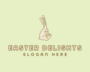 Easter Bunny Egg logo design