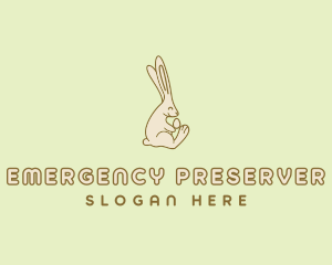 Easter Bunny Egg logo design