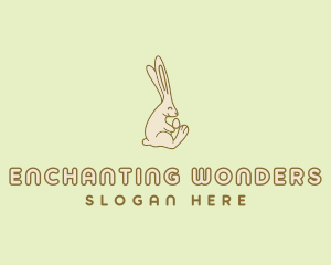 Easter Bunny Egg logo design