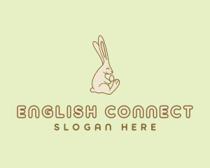 Easter Bunny Egg logo design