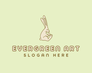 Easter Bunny Egg logo design