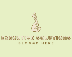 Easter Bunny Egg logo design