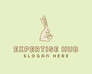 Easter Bunny Egg logo design