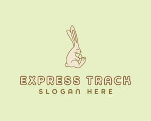 Easter Bunny Egg logo design