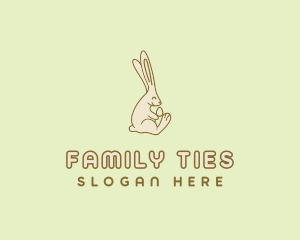 Easter Bunny Egg logo design