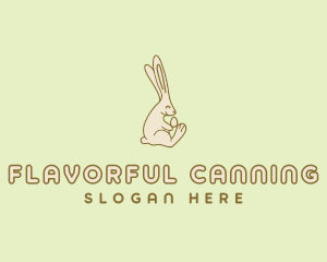 Easter Bunny Egg logo design