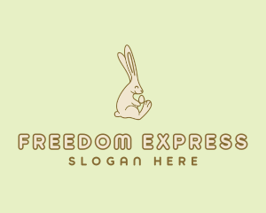 Easter Bunny Egg logo design