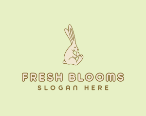 Easter Bunny Egg logo design