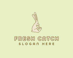 Easter Bunny Egg logo design