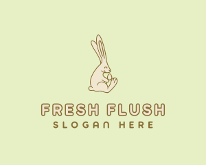 Easter Bunny Egg logo design