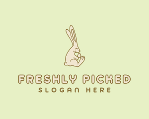 Easter Bunny Egg logo design