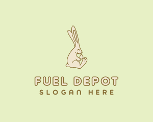 Easter Bunny Egg logo design