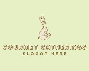 Easter Bunny Egg logo design