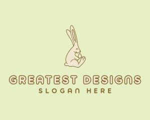 Easter Bunny Egg logo design